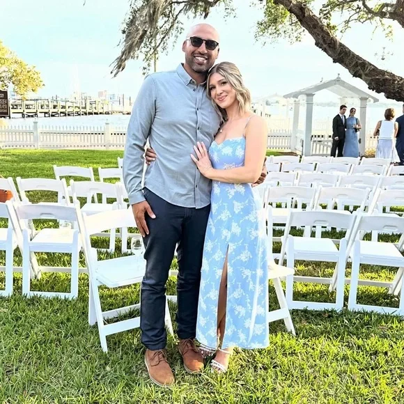 Abercrombie & Fitch Camille Midi Dress in Blue Floral - Picture 4 of 4